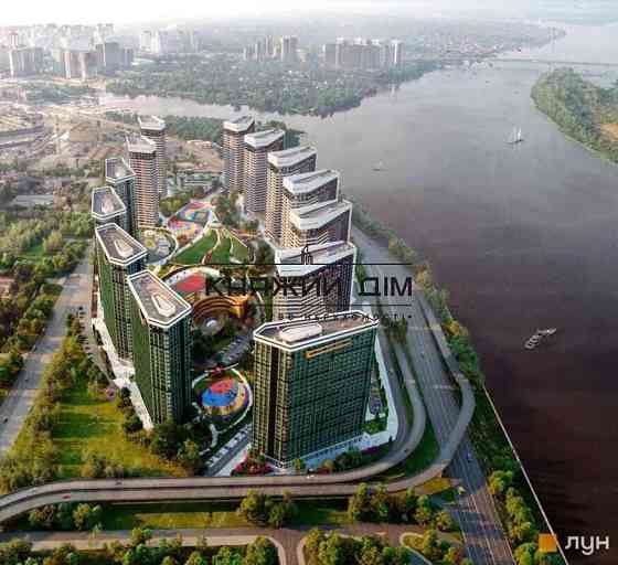 Видова 1к квартира в ЖК Great, Дніпровська набережна № 21142528 Київ