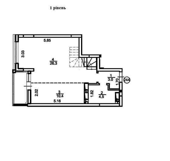 Продаж Квартира 3-кімнатна, 25/27 поверх на Вишгородська вул., 45г Киев