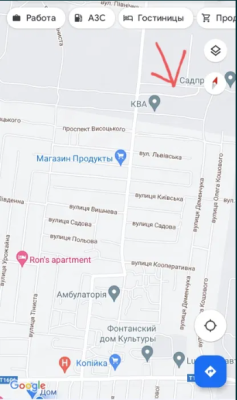 Продаж земельної ділянки 0.1 соток на ул. Нова, 38 Фонтанка