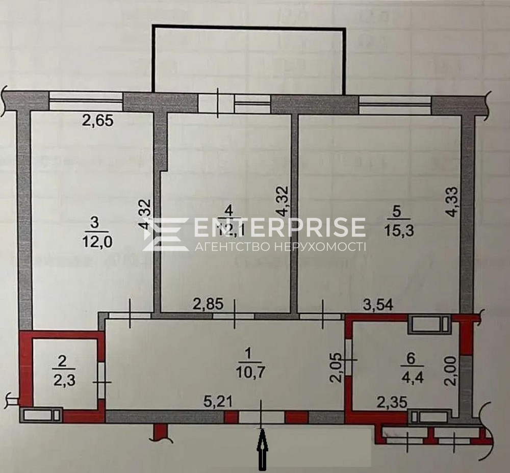 Продаж 2к Квартира 59 кв.м Заболотного Академіка вул. Киев - изображение 2