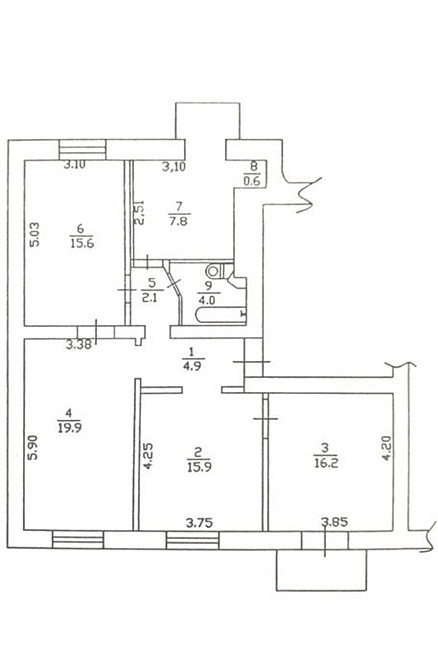 Продаж Квартира 4-кімнатна, 6/6 поверх на Тараса Шевченка бульв., 58 Kiev - photo 7