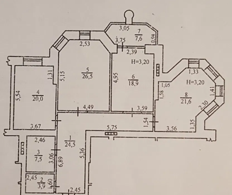 ТВ-3. 3-х комнатная квартира на Довженко / Каркашадзе. Odessa - photo 2