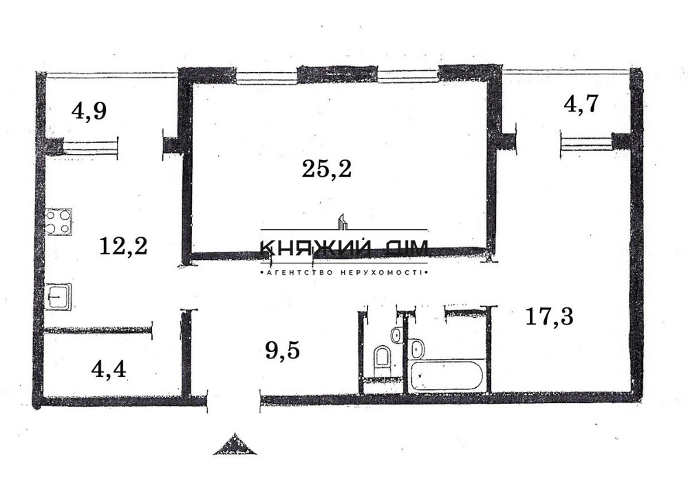 Продаж роздільної 2-х к. квартири Позняки Осокорки. № 21146532 Київ - фото 2
