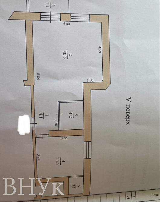 Продаж Квартира 1-кімнатна, 5/7 поверх на вул. Лозовецька Тернопіль - фото 5