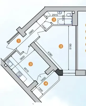 For sale 1-room Apartment 47.8 sq.m вул.горбачевського Ivano-Frankivs'k - photo 7