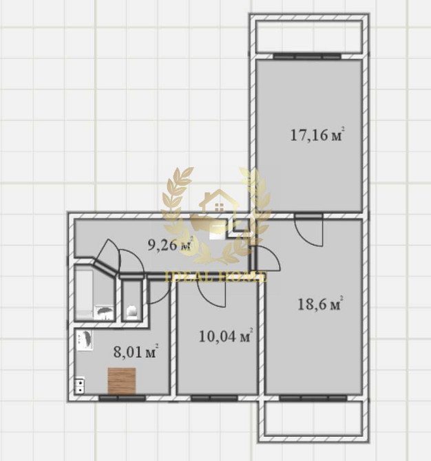 Трикімнатна квартира біля метро Лівобережна Київ - фото 12