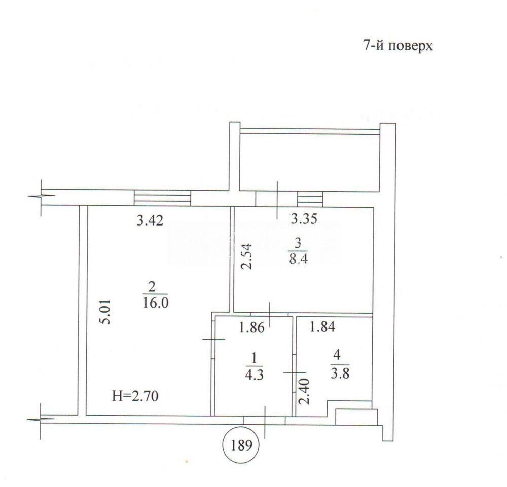 Продаж Квартира 1-кімнатна, 7/9 поверх на вул. Миру Харьков - изображение 14