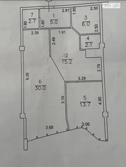 For sale 2-room Apartment 75 sq.m Гагарінське плато, 5/2 Odessa - photo 12