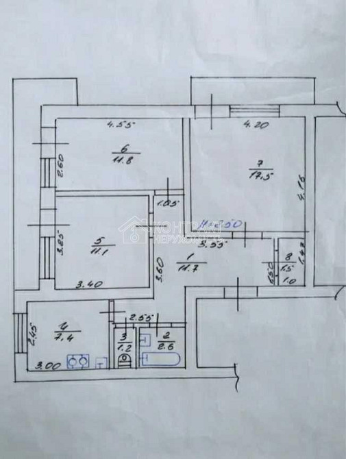 Оренда Квартира 3-кімнатна, 8/9 поверх на вул. Конева Kharkiv - photo 6