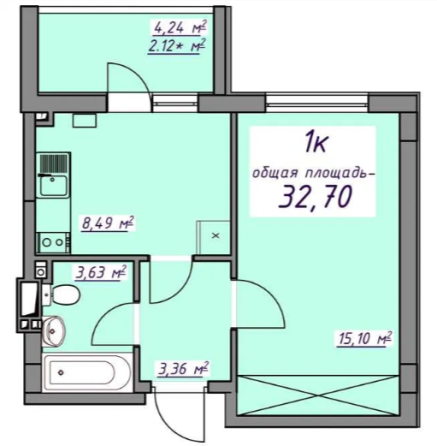 Продаж Квартира 1-кімнатна, 2/5 поверх на европейська, 261 Одеса