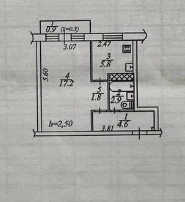 Продажа 1к Квартира 33 кв.м Петра Калнишевського 19 Днепр - изображение 9