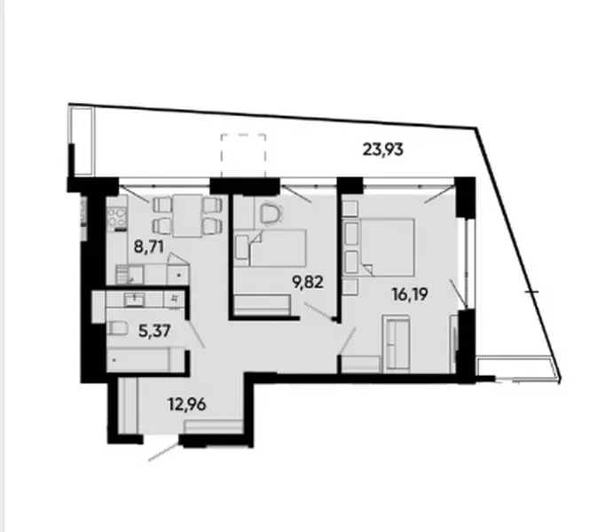 Продаж 2к Квартира 60.21 кв.м Lennona Resıdents Львів - фото 3