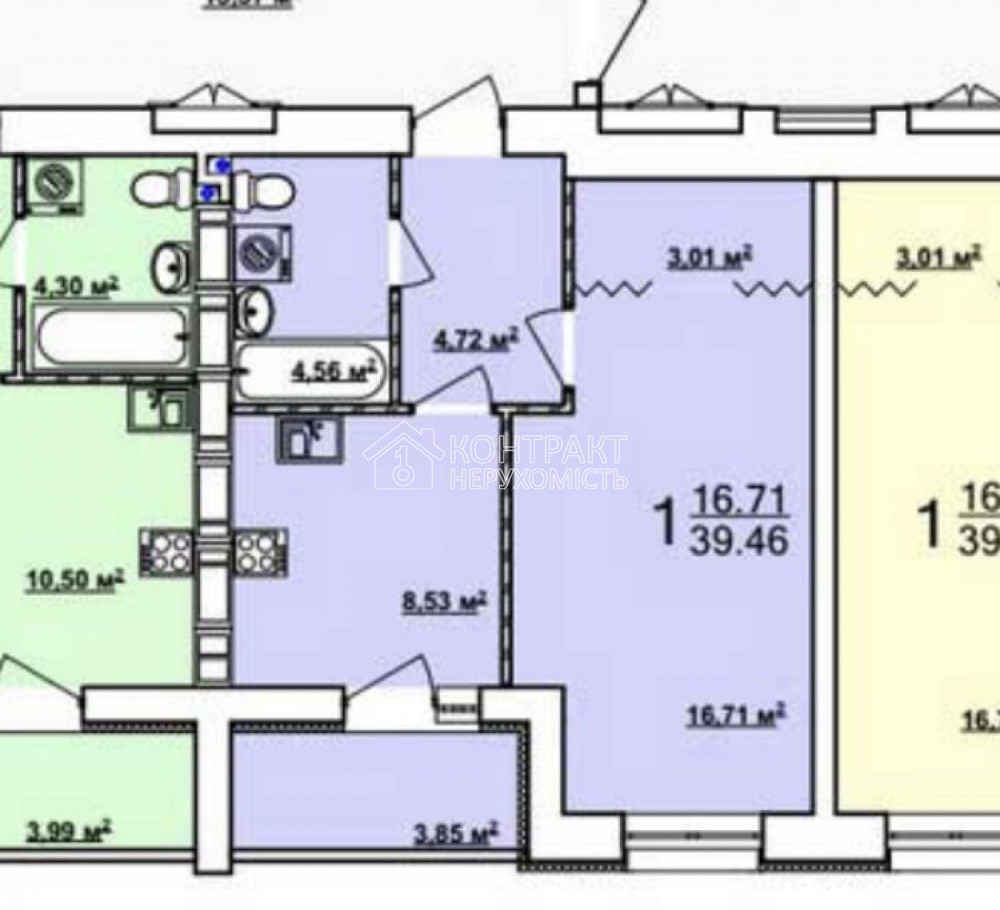 Продаж Квартира 1-кімнатна, 6/9 поверх на вул. Мира Харків - фото 2