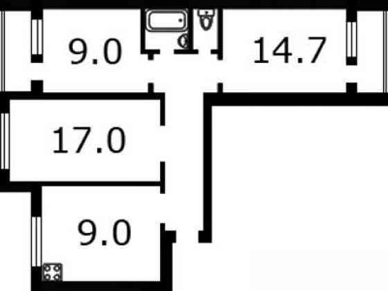Продаж Квартира 3-кімнатна, 8/9 поверх на улица Тростянецкая, д.53 Киев