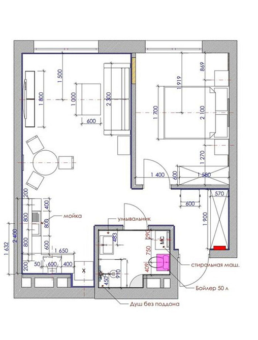 Оренда Квартира 2-кімнатна, 20/25 поверх на Днепровская Набережная, 20 а Київ - фото 3