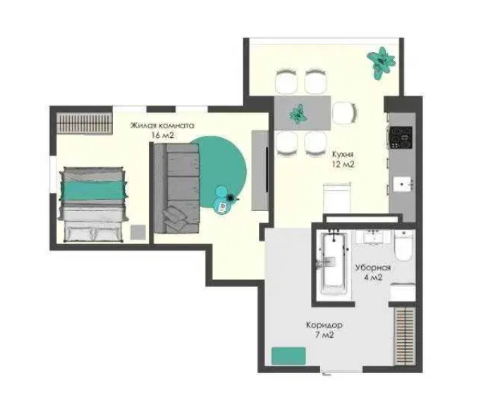 Продам 1-комнатную квартиру в ЖК "Брюссель" (п.Котовского) Крижанівка (Комінтернівський район) - фото 17