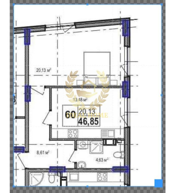 Продаж Квартира 1-кімнатна на Вишневая ул., 10 Київ - фото 15