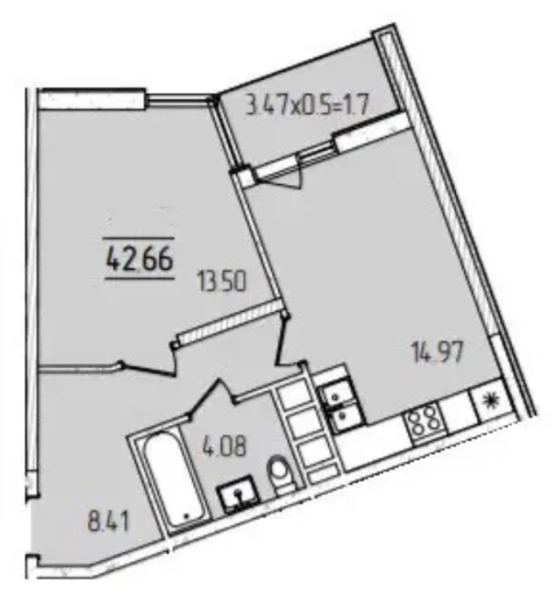 Продаж Квартира 1-кімнатна на ул. Краснова, 1д Одеса - фото 2