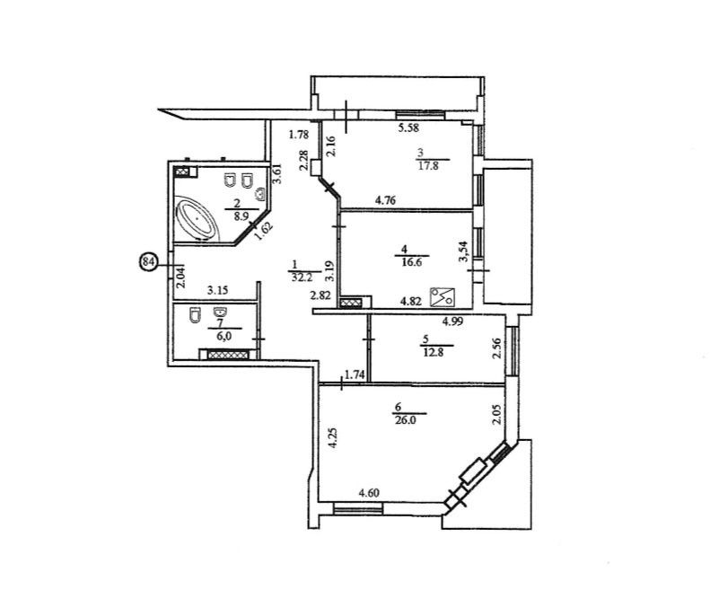 Продаж Квартира 3-кімнатна, 13/17 поверх на Єжи Ґедройця вул., д. 2 Київ - фото 9