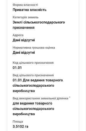 Продаж земельної ділянки 3.5 га Uzhhorod