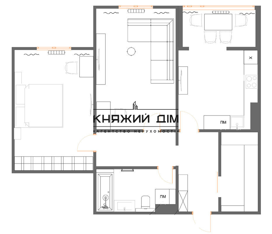Оренда Квартира 2-кімнатна, 20/25 поверх на Балтийский пер. Kiev - photo 17