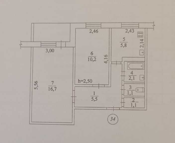 Продаж Квартира 2-кімнатна, 9/9 поверх на Малышко Андрея вул., д. 13а Kiev - photo 11