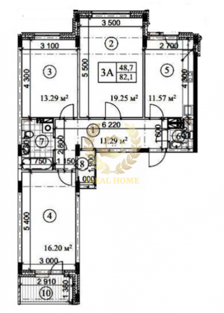 Продаж Квартира 3-кімнатна, 7/9 поверх на Бориспольская ул., 19 Киев
