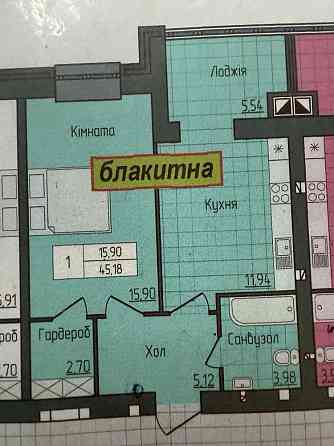 Продаж Квартира 1-кімнатна, 5/13 поверх на вул. Домбровського Zhytomyr