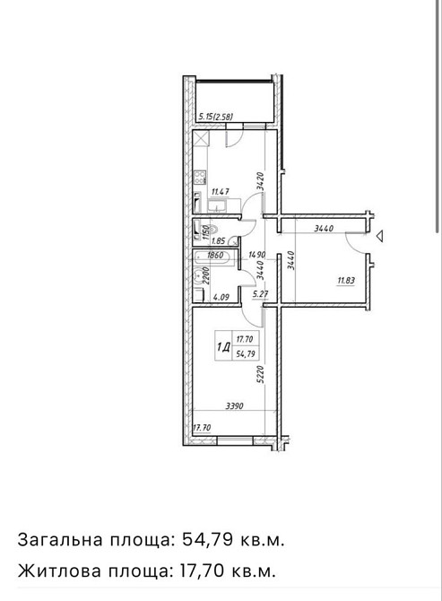 Продаж Квартира 1-кімнатна, 21/25 поверх на Коноплянська вул., д. 22б Киев - изображение 18