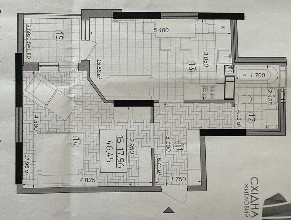 Продаж Квартира 1-кімнатна, 21/25 поверх на Світла, 3д Київ - фото 4
