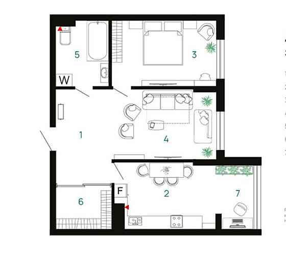 Продаж Квартира 2-кімнатна, 9/11 поверх на вул. Хіміків Івано-Франківськ
