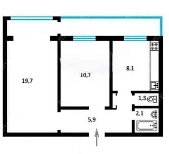 Продаж Квартира 2-кімнатна, 1/9 поверх на Русанівська набережна, 10/1 Київ