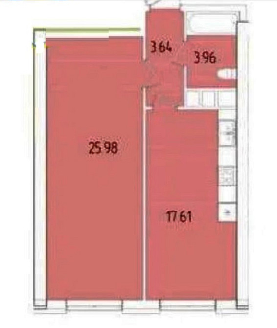 Однокомнатная квартира в Кадор Сити на Краснова Odessa - photo 11