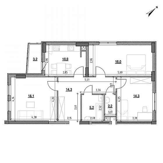Продаж 3к Квартира 86.2 кв.м Гетьмана Мазепи вул. Львів