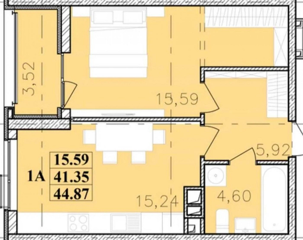 Продаж Квартира 1-кімнатна, 23/24 поверх на Ивана Франко ул. Одеса - фото 7