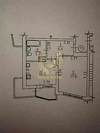 Продаж Квартира 1-кімнатна, 17/23 поверх на Харьковское шоссе, 17А Київ