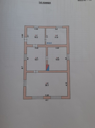 Продаж 1-поверховий Будинок з ділянкою 10 сот 82 кв.м 3 кімн. на Тетерівка Zhytomyr