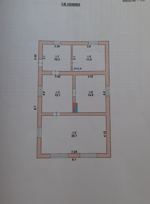 Продаж 1-поверховий Будинок з ділянкою 10 сот 82 кв.м 3 кімн. на Тетерівка Житомир - фото 1