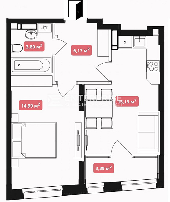 Продаж Квартира 1-кімнатна, 8/25 поверх на вул. Столичне шосе Kiev - photo 2