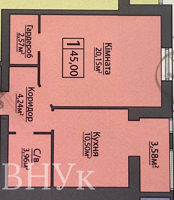 Продаж Квартира 1-кімнатна, 4/10 поверх на Європейська  - photo 12