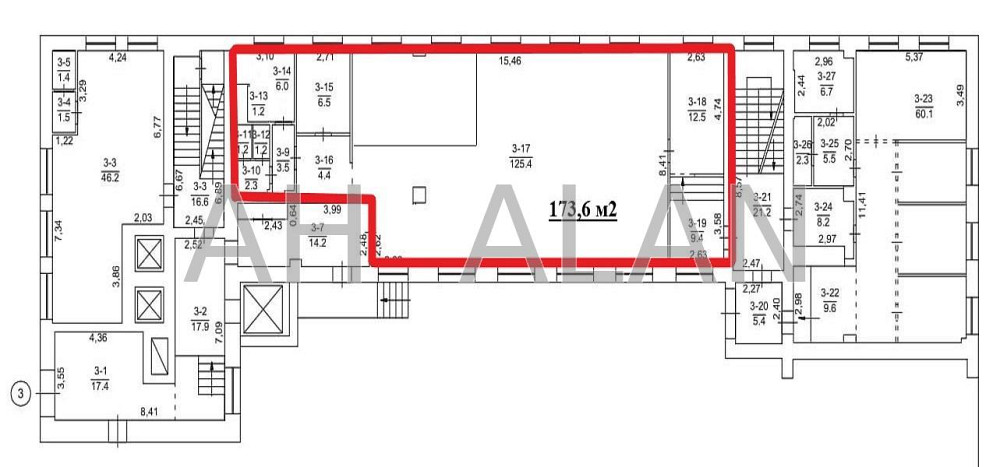 Оренда офісне приміщення на Хрещатик вул., 19 приміщень - 4, поверх - 1/4 Київ - фото 15