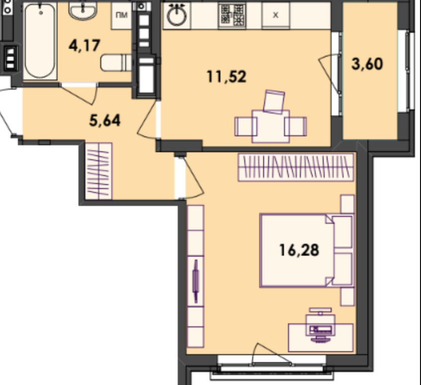 Продаж 1к Квартира 41 кв.м проїзд Шпаковський Zhytomyr - photo 4