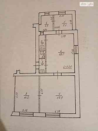 Продаж Квартира 3-кімнатна, 1/3 поверх на вул. Шухевичів Ивано-Франковск