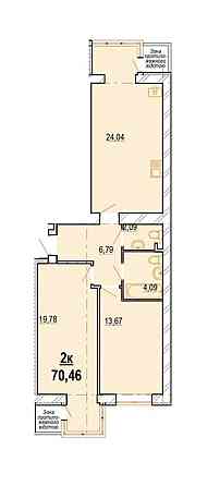Продаж Квартира 1-кімнатна, 9/10 поверх на Костя Широцького (Щорса) Винница