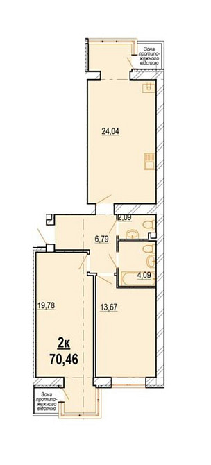 Продаж Квартира 1-кімнатна, 9/10 поверх на Костя Широцького (Щорса) Вінниця - фото 3