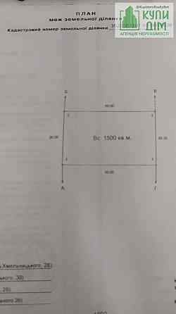 Продаж земельної ділянки 15 соток на Хмельницького Богдана вулиця Кропивницький