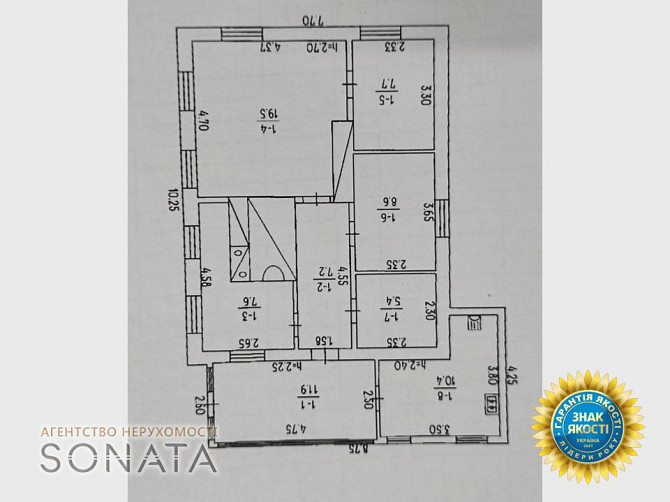Продаж 1-поверховий   78 кв.м 3 кімн. на вул. Піщанської сотні, 65 Pishchane - photo 13