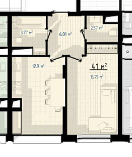 Продаж Квартира 1-кімнатна, 5/12 поверх на вул. Целевича Ю. Івано-Франківськ - фото 17