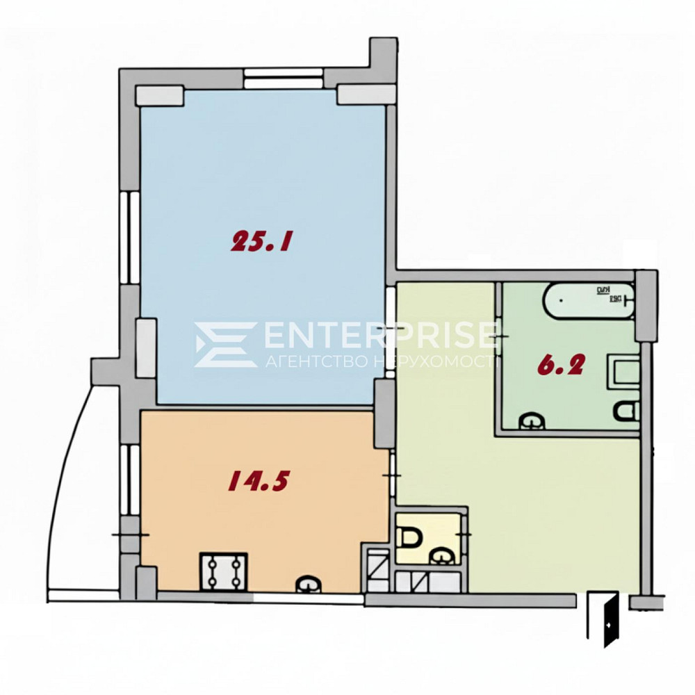 Продаж 2к Квартира 64.9 кв.м Кольцова вул. Київ - фото 15