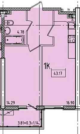 Продаж Квартира 1-кімнатна на ул. Генуэзская, 1ж Одеса